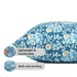 Reversible boho pillow covers with double-sided print design