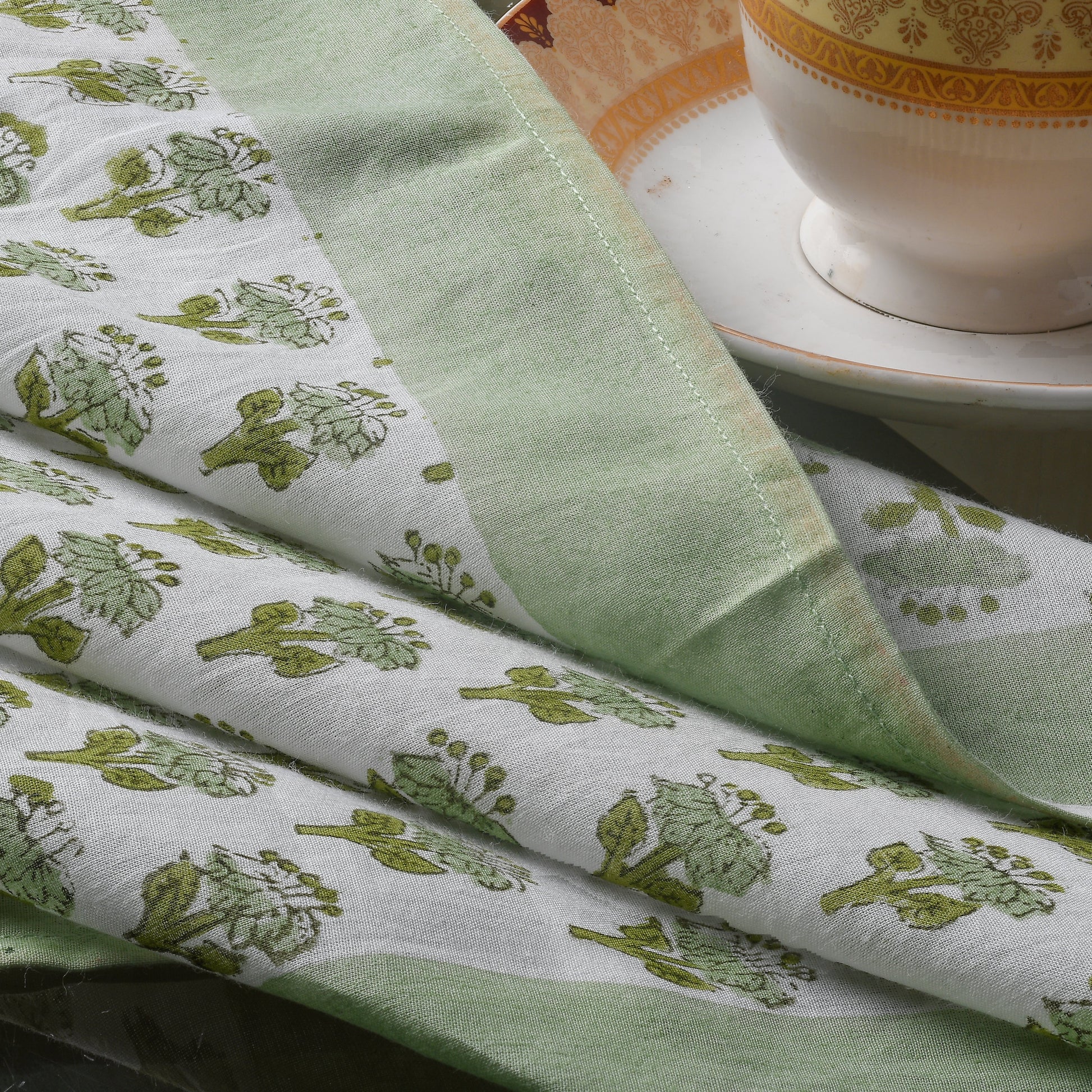 Cotton Cloth Napkins - Plain Border Mix