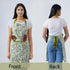 Earthy green cotton apron for chefs and home cooks