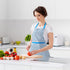 Charming blue and white floral apron for cooking and crafting
