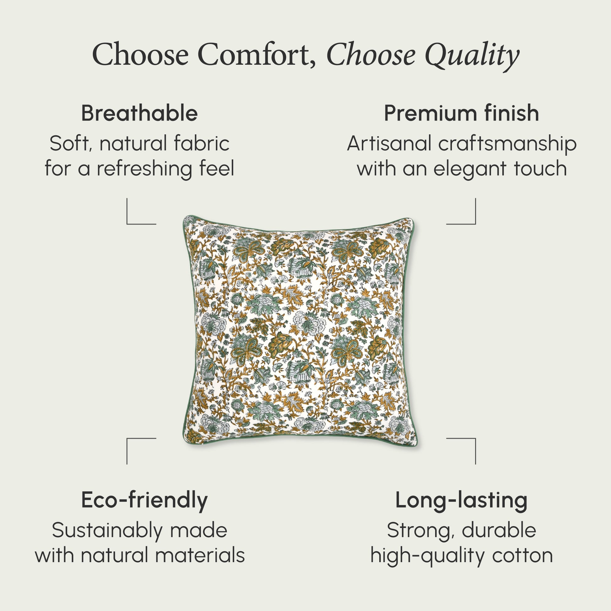 Piping Throw Pillow Covers - Topaz Blue (Set of 2)