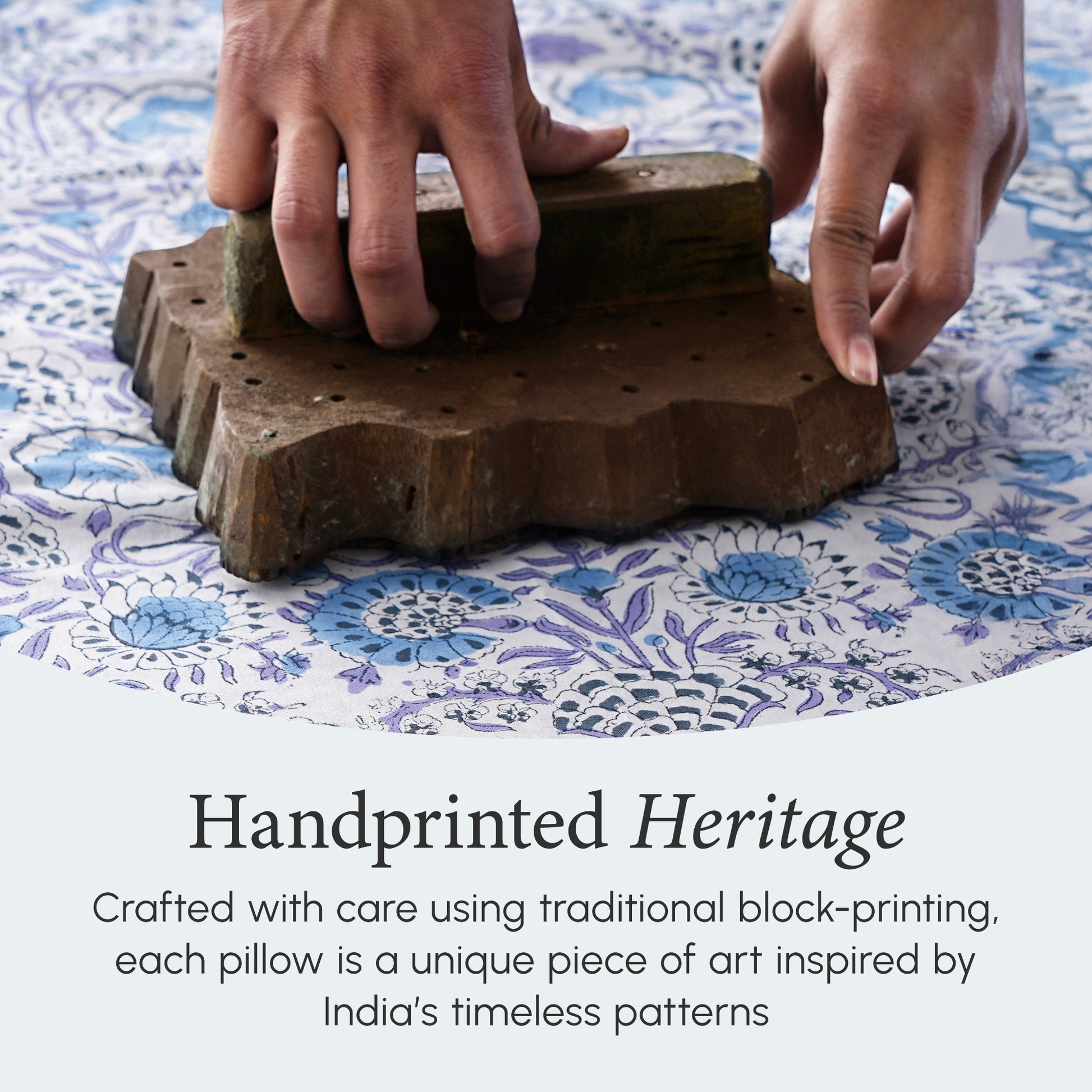 Piping Throw Pillow Covers - Indigo Blue (Set of 2)