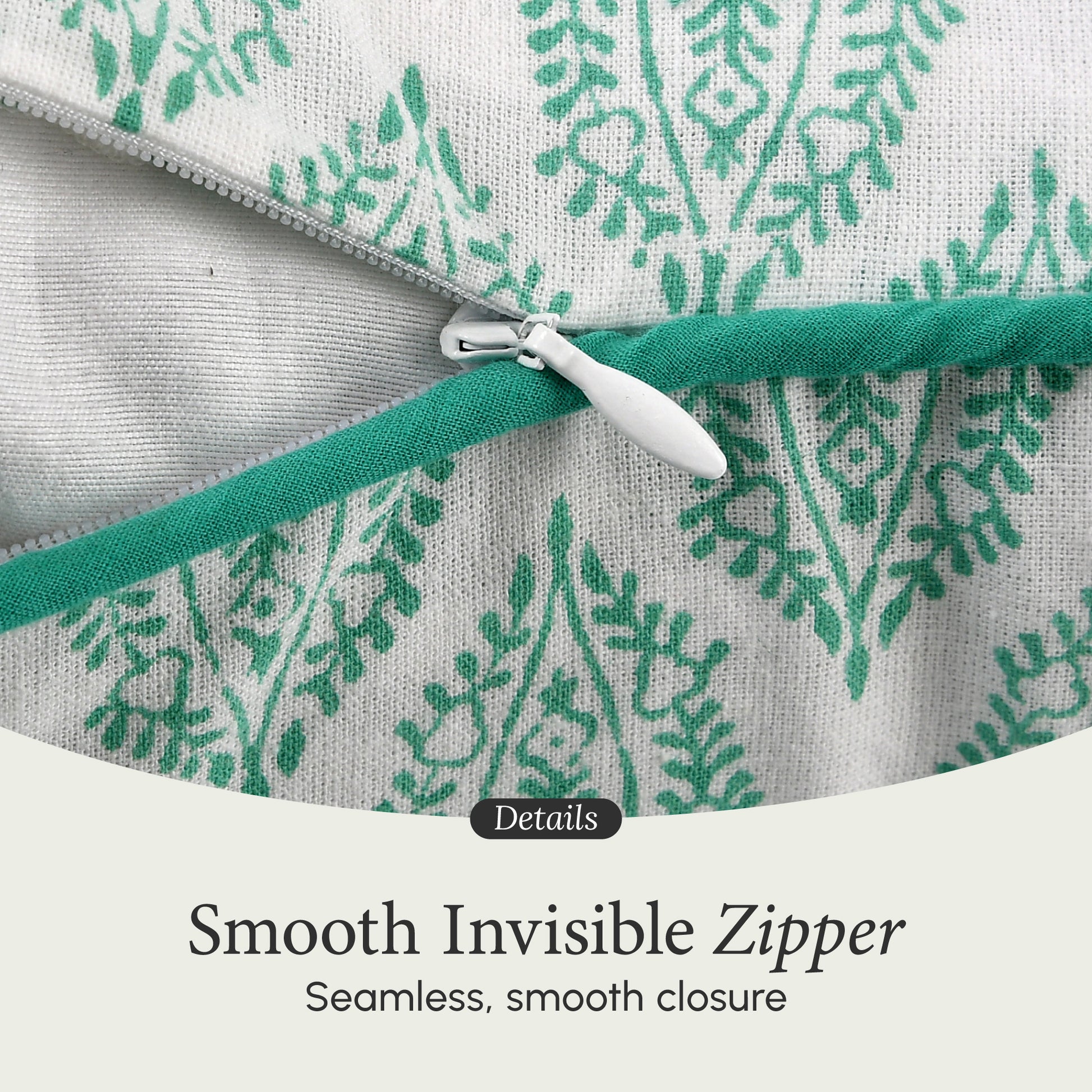 Piping Throw Pillow Covers - Sea Green (Set of 2)