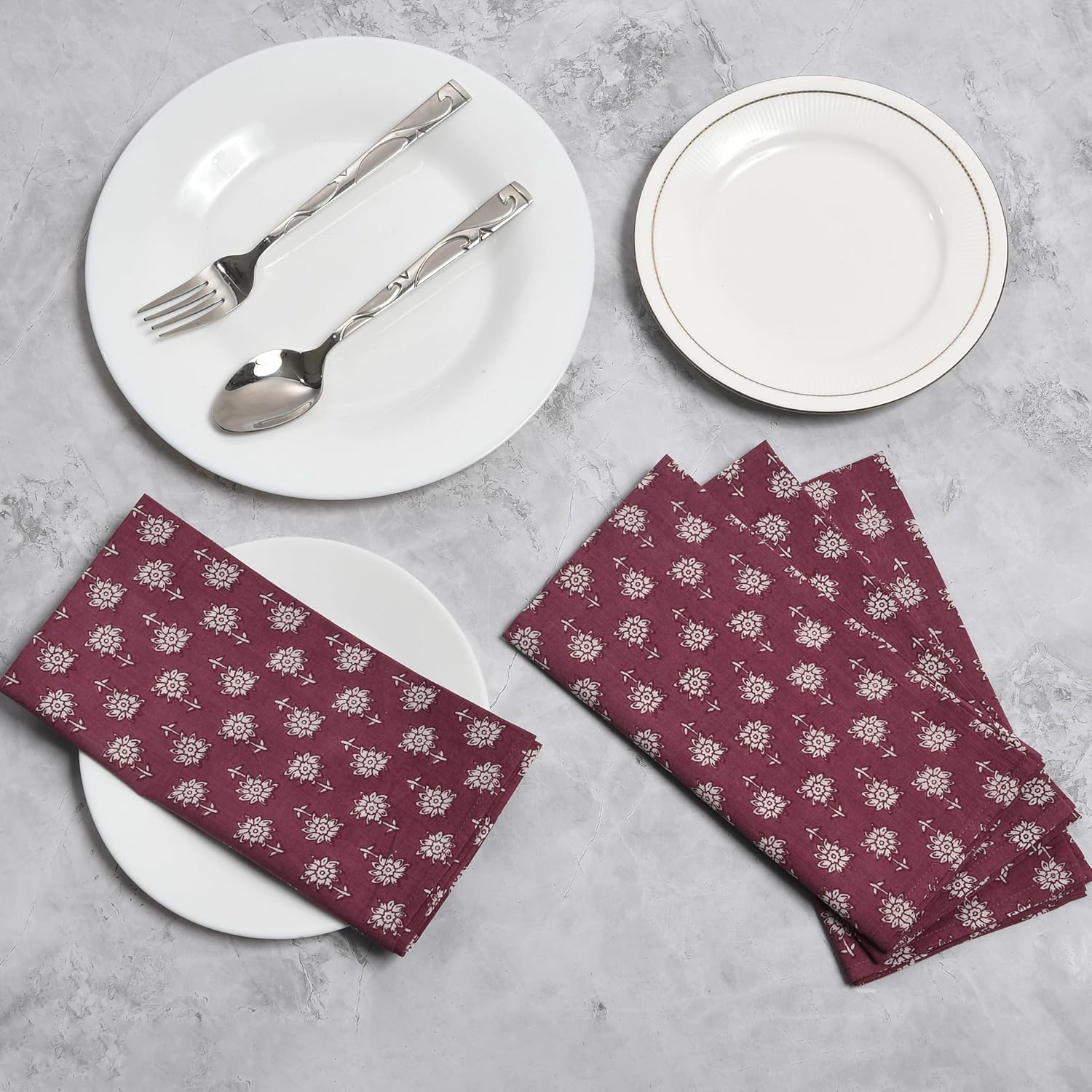 Cotton Cloth Napkins - Grape Purple