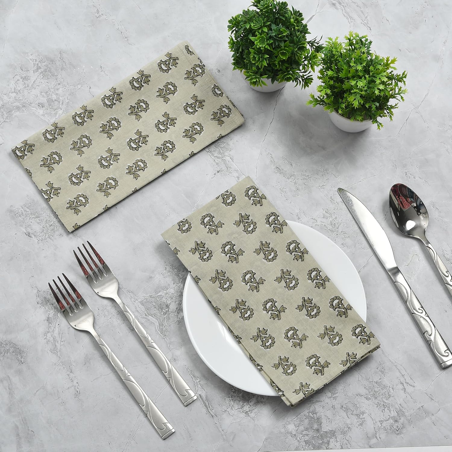 Cotton Cloth Napkins - Irish Coffee