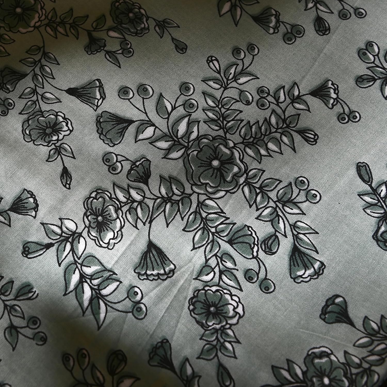 Boho Cotton Pillow Covers - Laurel Green (Set of 2)