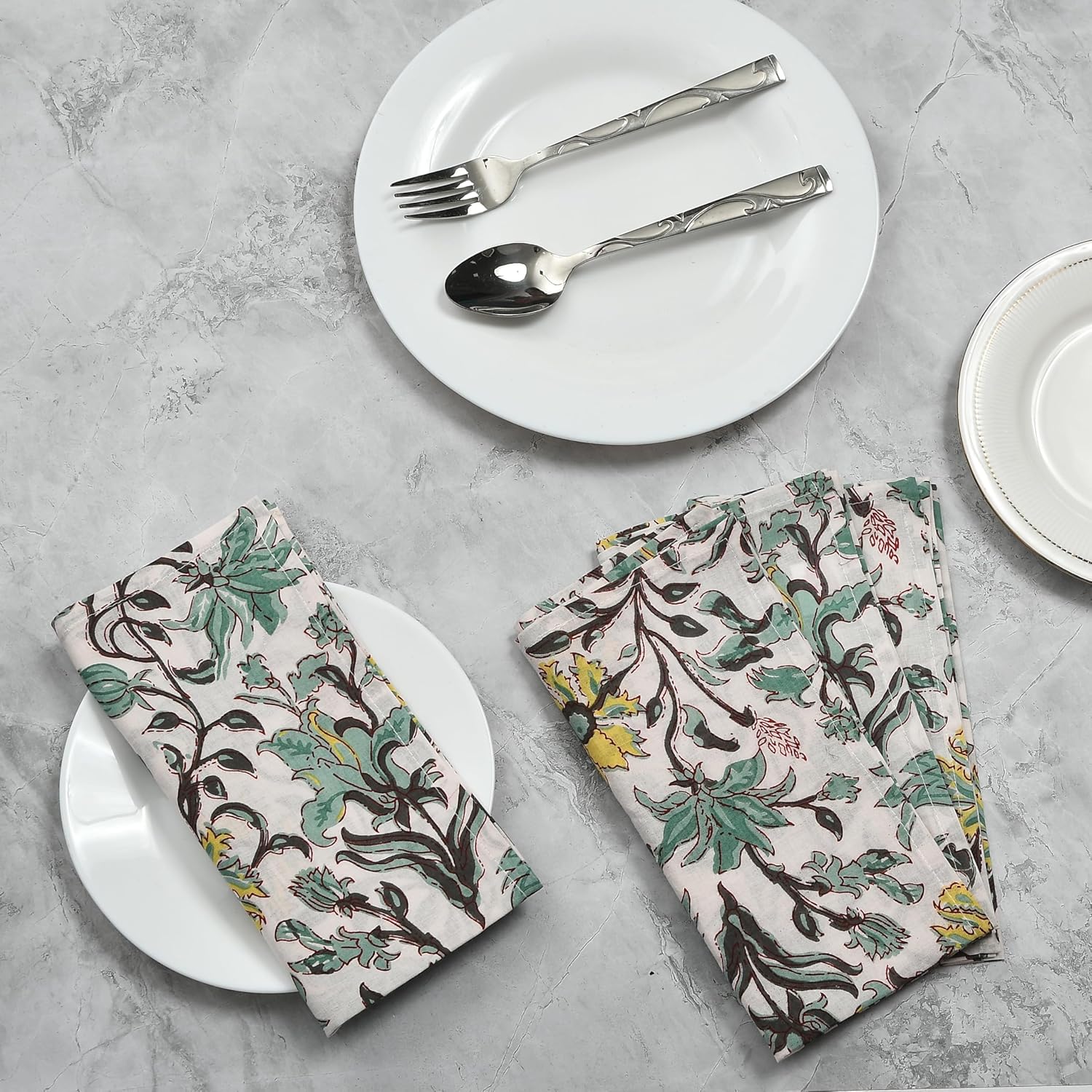Cotton Cloth Napkins - Sea Green
