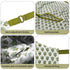 Classic green and white floral apron with adjustable neck straps, pockets, durable cotton, and strong stitching