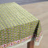 Jade Green Cotton Tablecloth Pattern Block Printing