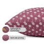 Reversible boho pillow covers with double-sided print design

