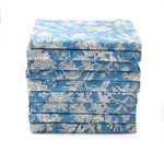 Blue Sapphire Block Print Cotton Napkins