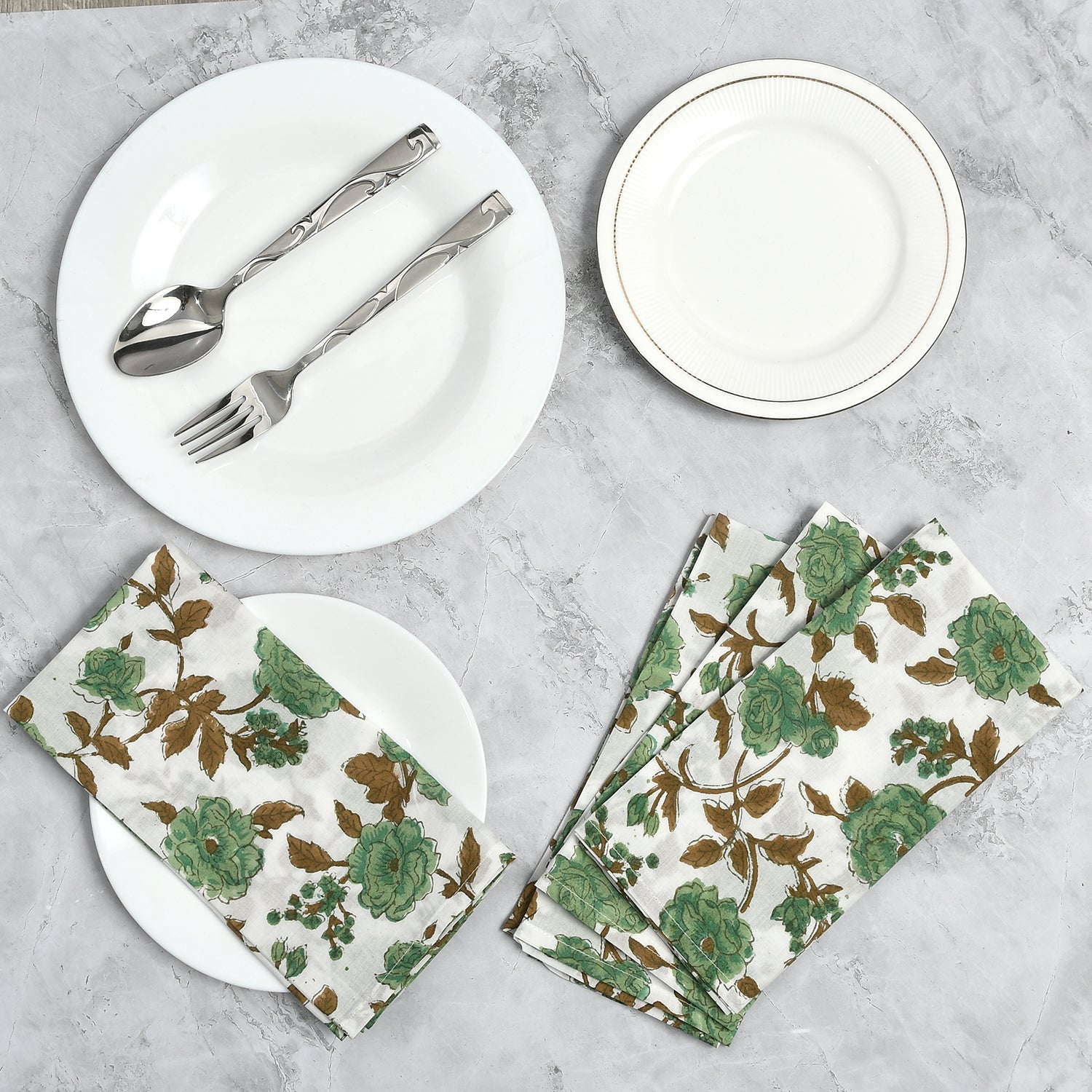 Cotton Cloth Napkins - Moss Green