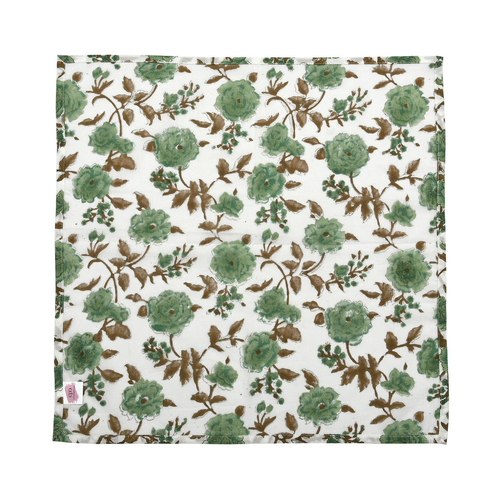 Cotton Cloth Napkins Set of 4 - Moss Green
