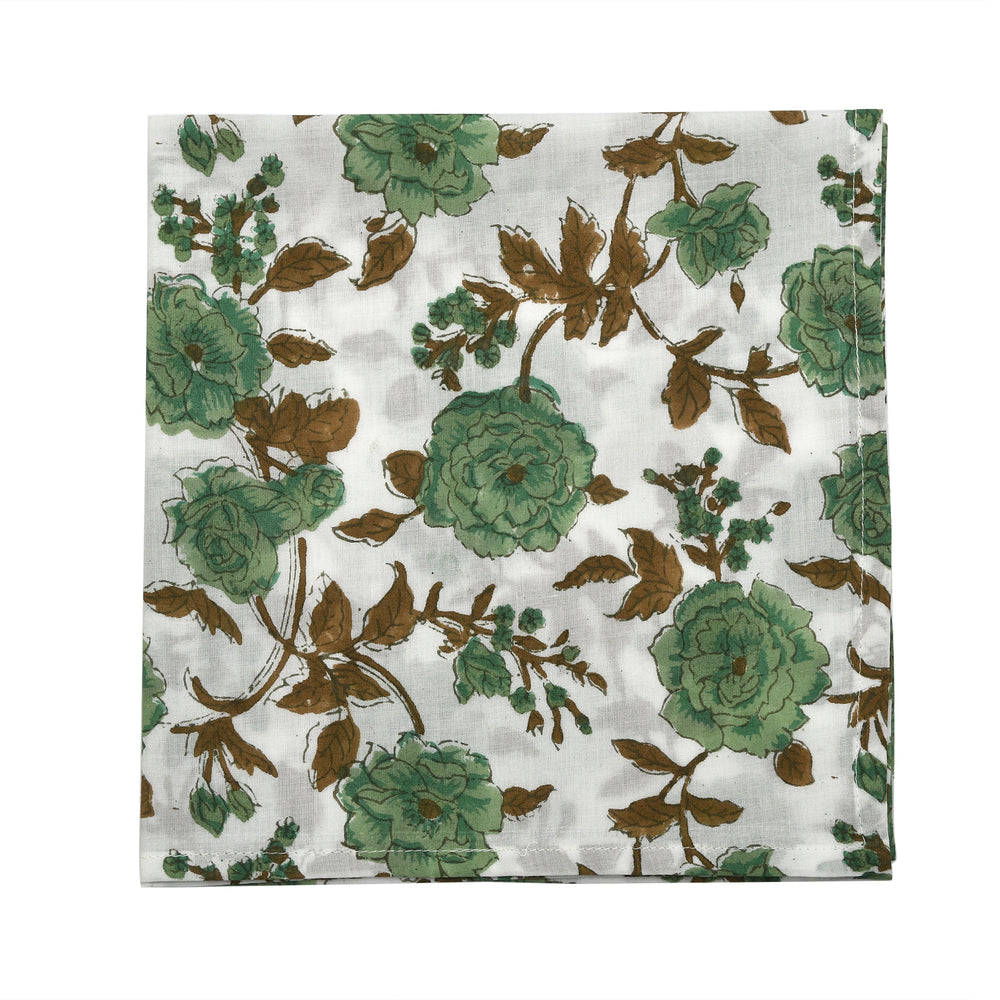 Cotton Cloth Napkins Set of 4 - Moss Green