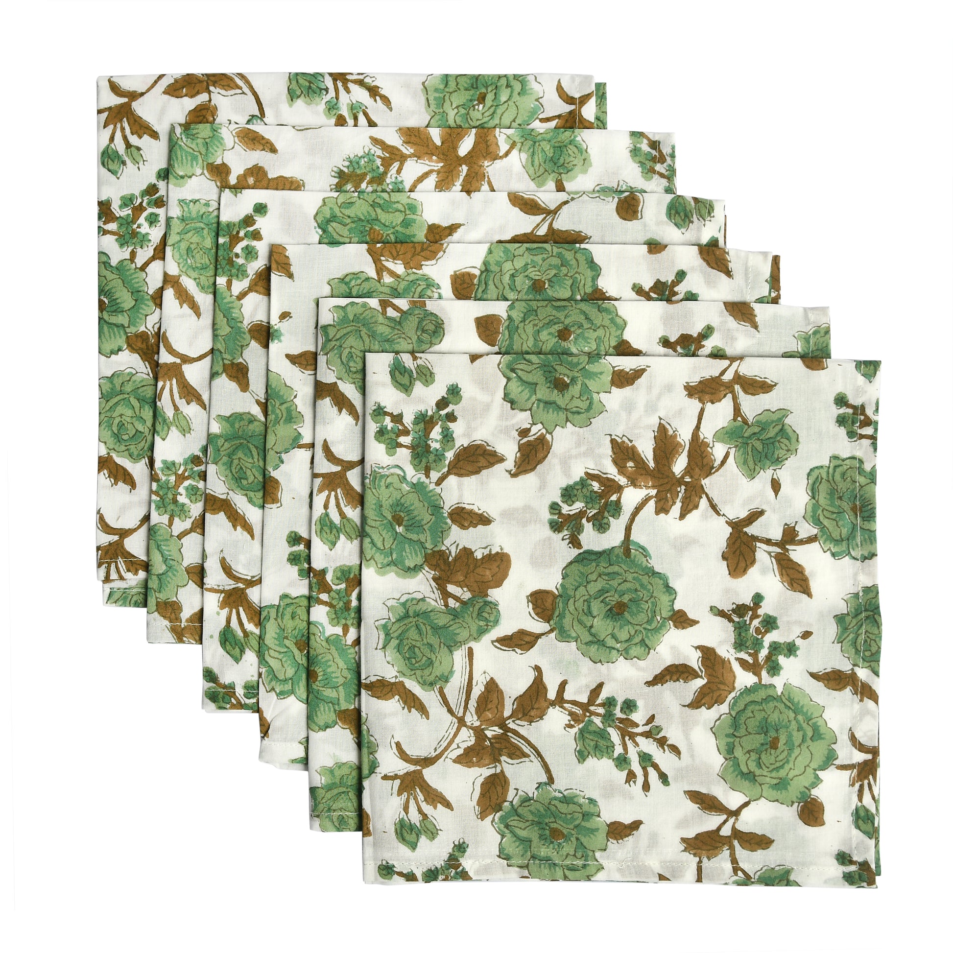 Cotton Cloth Napkins - Moss Green