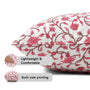 Reversible boho pillow covers with double-sided print design