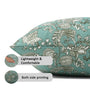 Reversible boho pillow covers with double-sided print design
