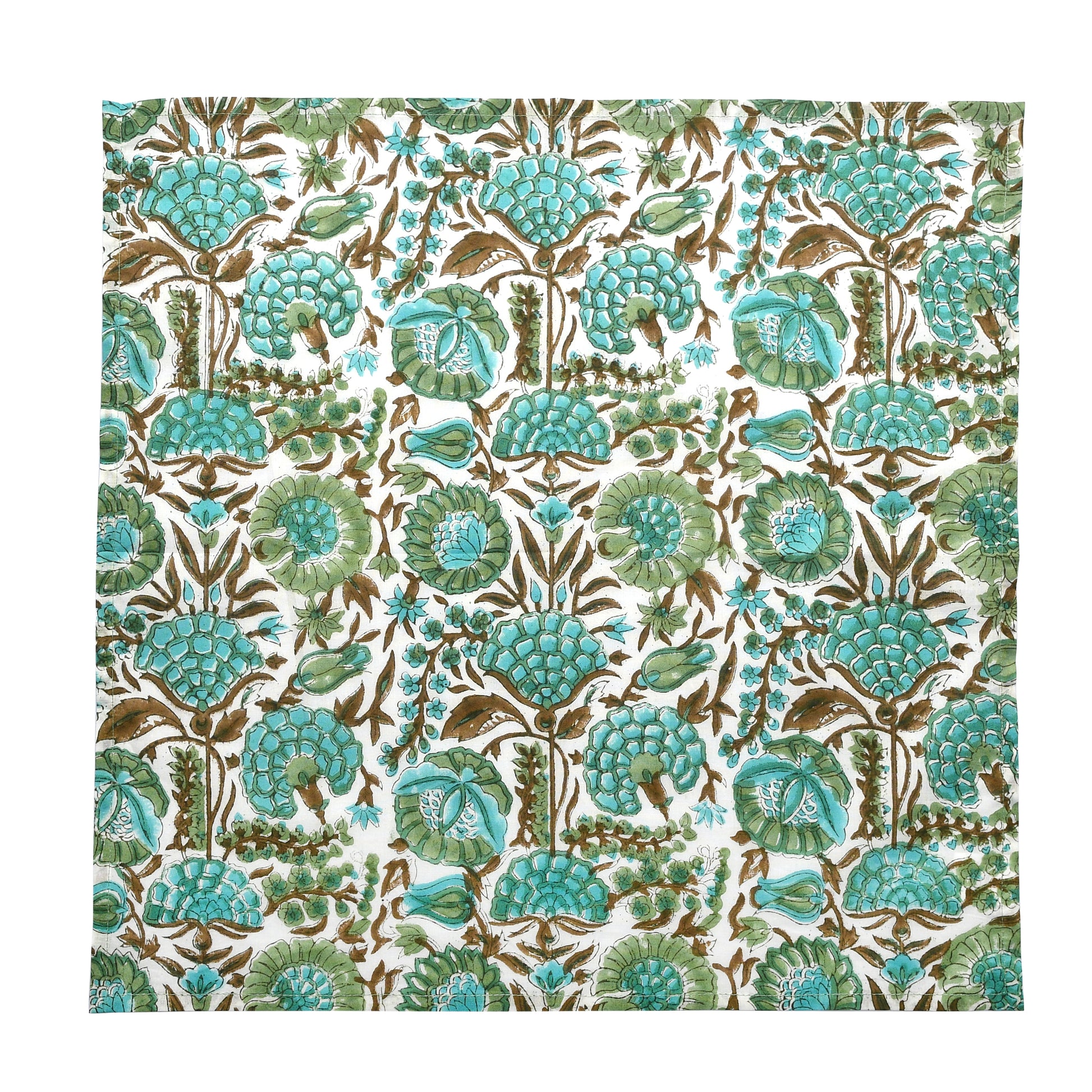 Cotton Cloth Napkins - Aqua Green