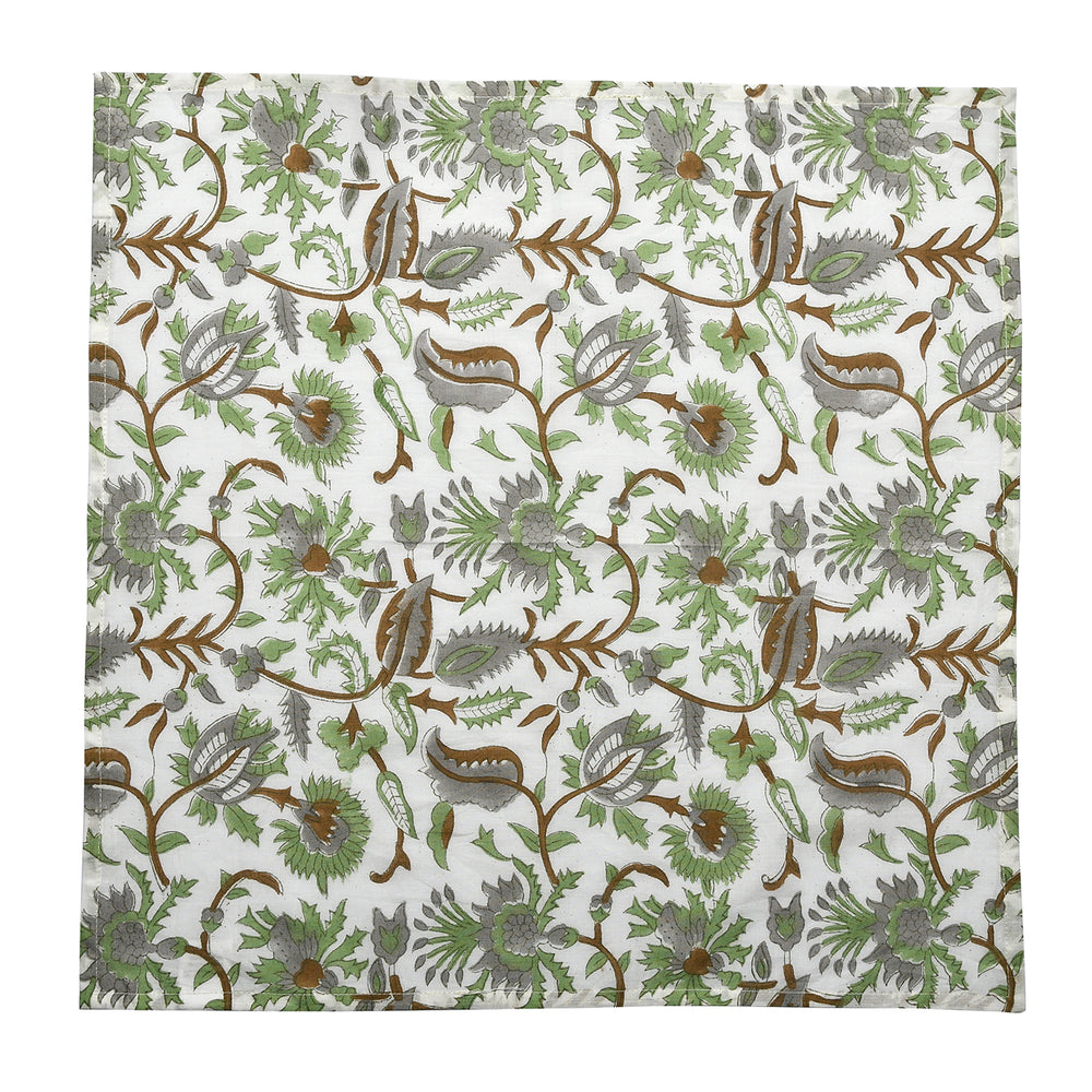 Cotton Cloth Napkins Set of 4 - Mint Leaf