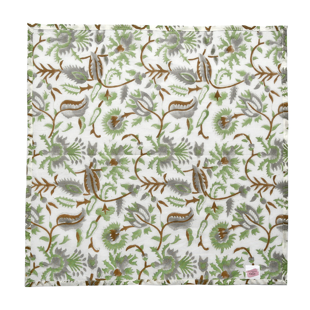 Cotton Cloth Napkins Set of 4 - Mint Leaf