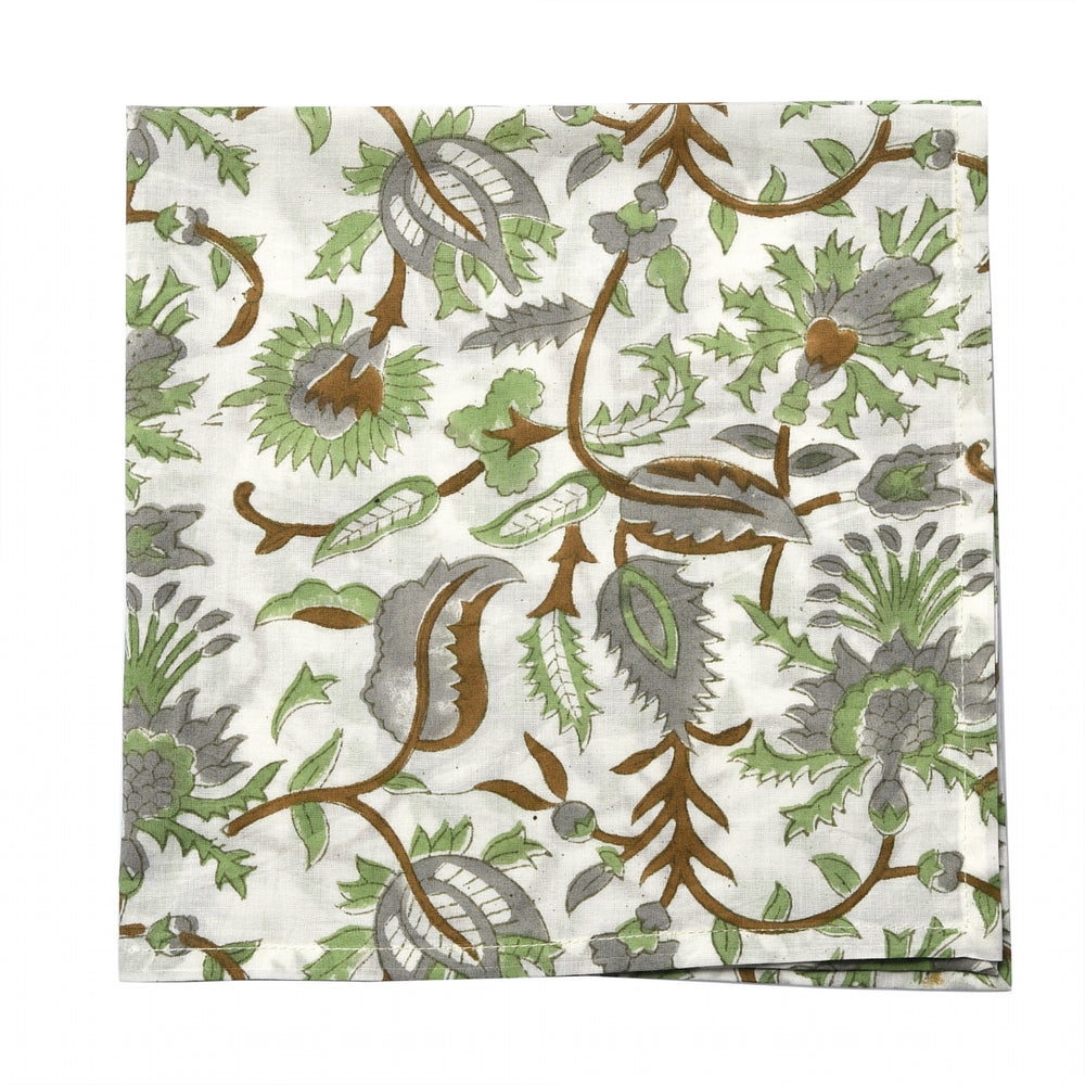 Cotton Cloth Napkins Set of 4 - Mint Leaf
