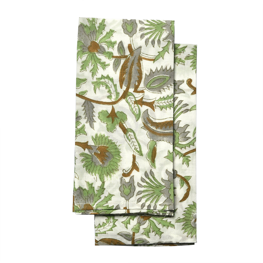 Cotton Cloth Napkins Set of 4 - Mint Leaf