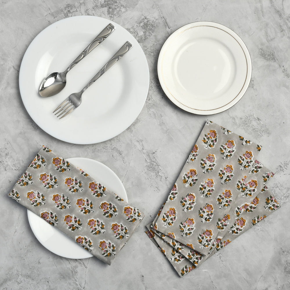 Cotton Cloth Napkins - Labra Gray