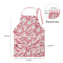 pink and white floral apron measurements