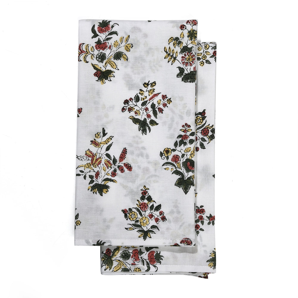 Cotton Cloth Napkins Set of 4 - Fall Green