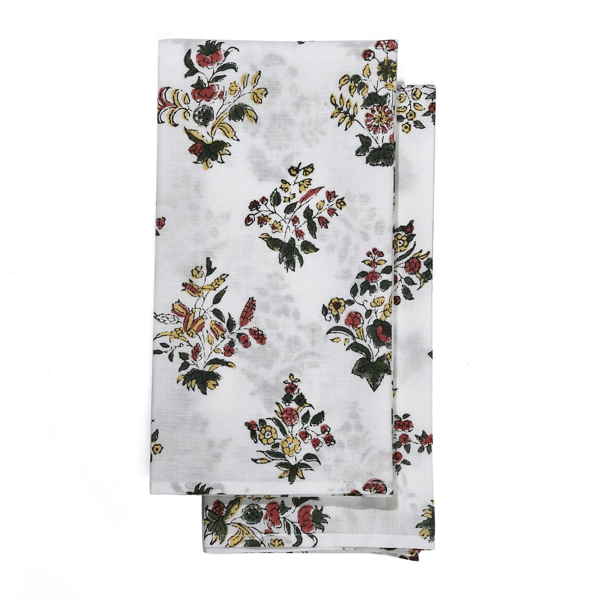 Cotton Cloth Napkins - Fall Green