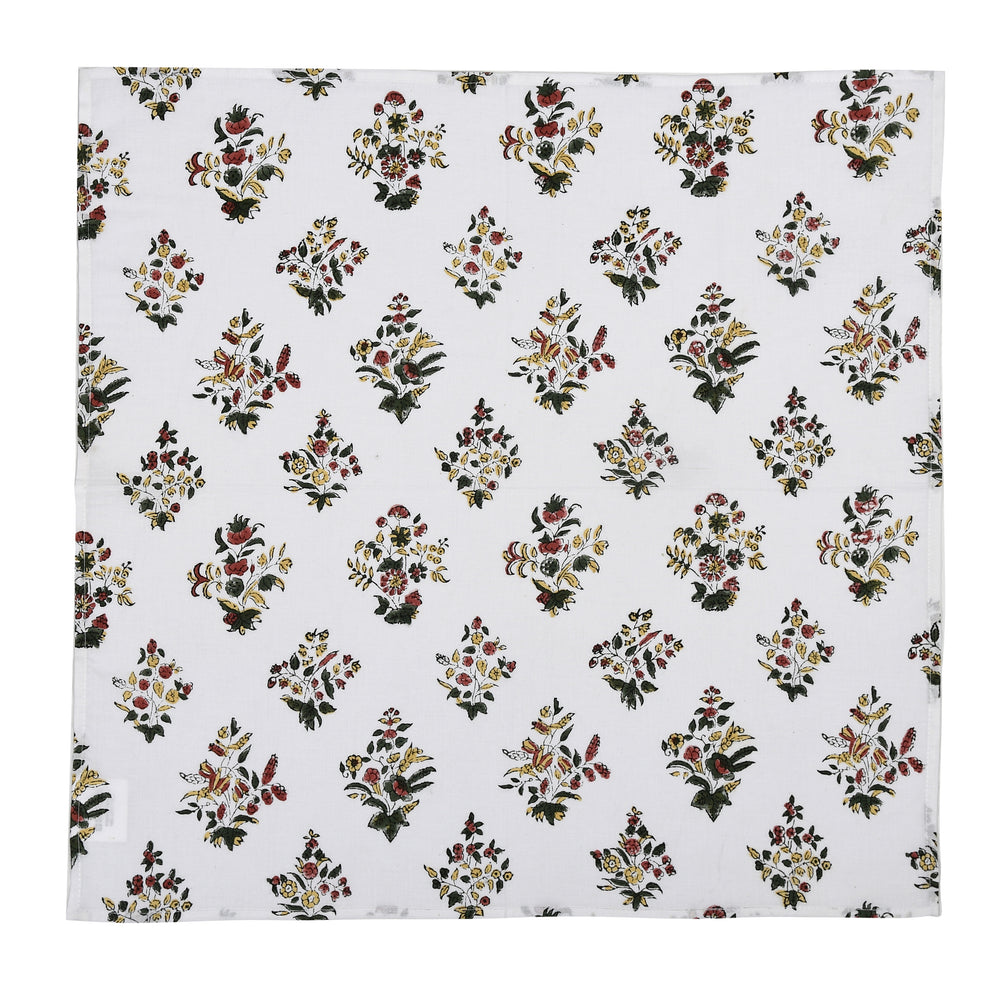 Cotton Cloth Napkins Set of 4 - Fall Green