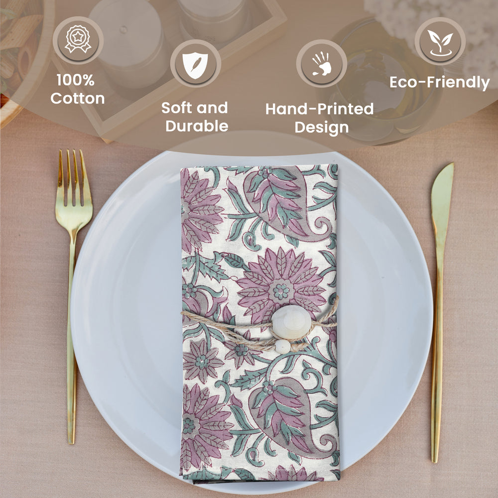 Cotton Cloth Napkins - Lavender