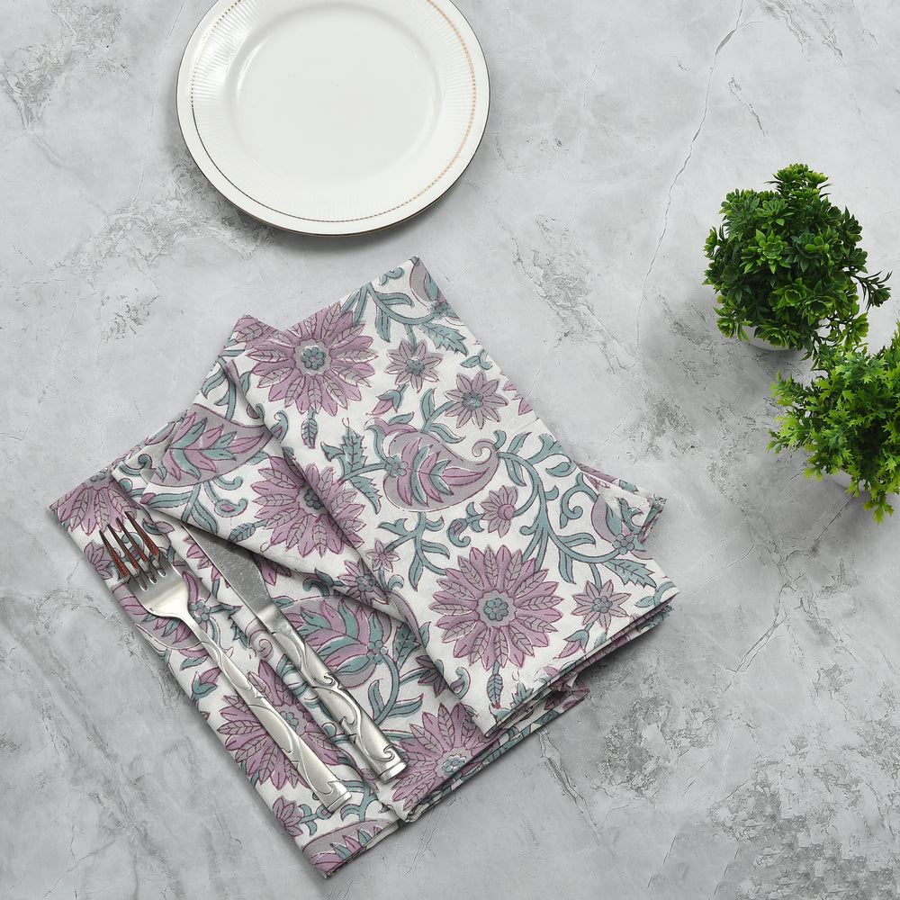 Cotton Cloth Napkins - Lavender