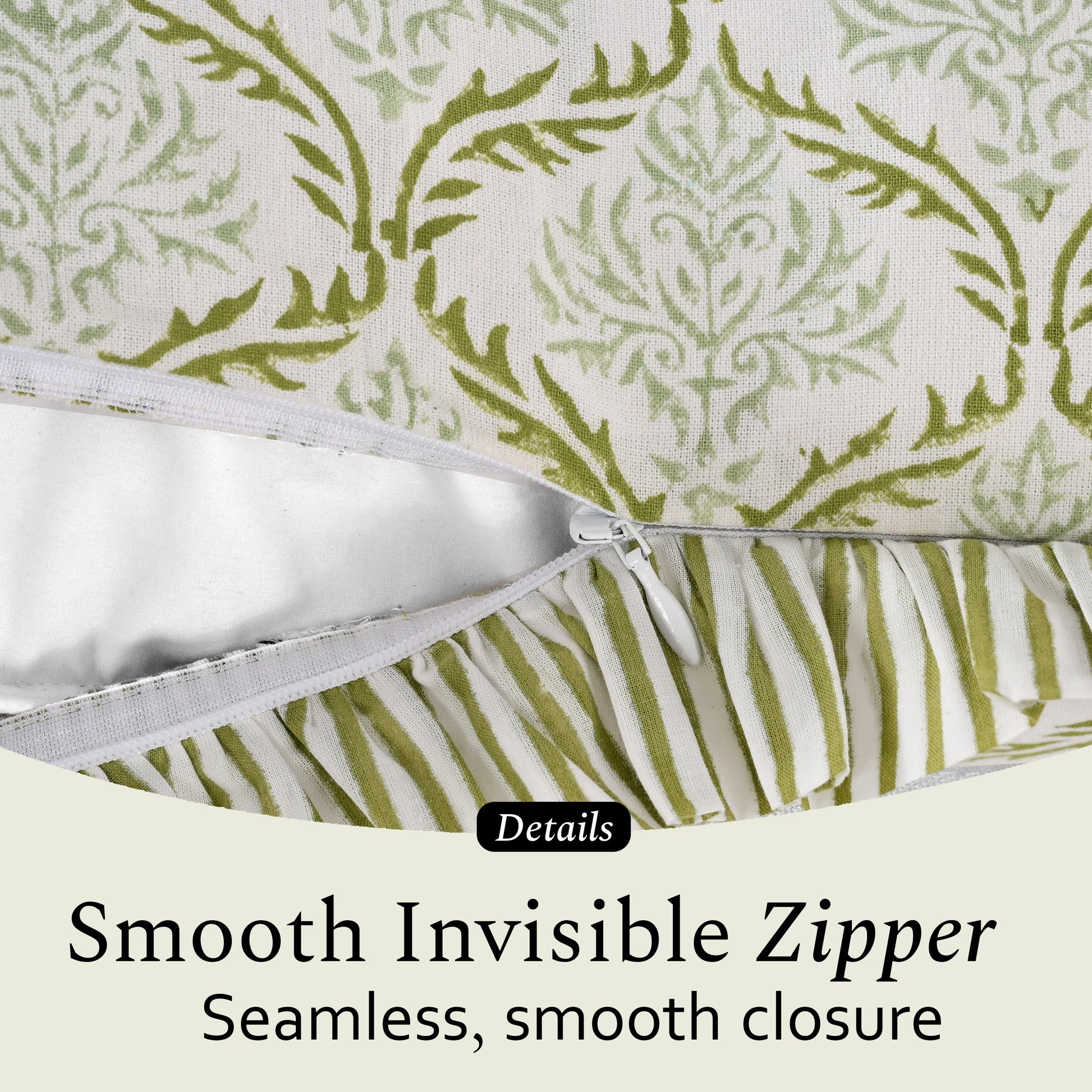 Ruffle Throw Pillow Covers - Fern Regal