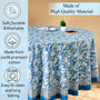 blue and white indian floral 100% cotton breathable round tablecloth