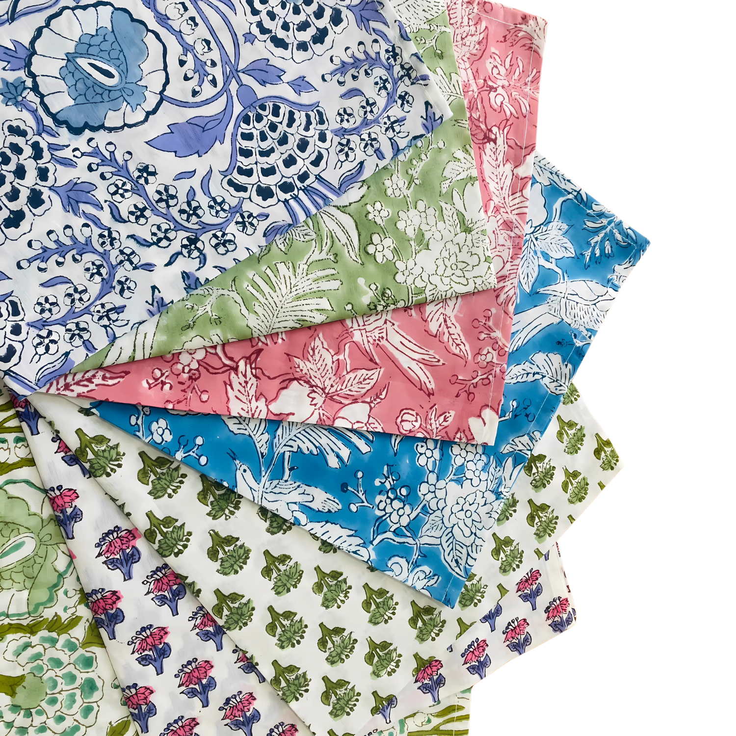 Cotton Cloth Napkins - Mixed Prints (Set of 6)