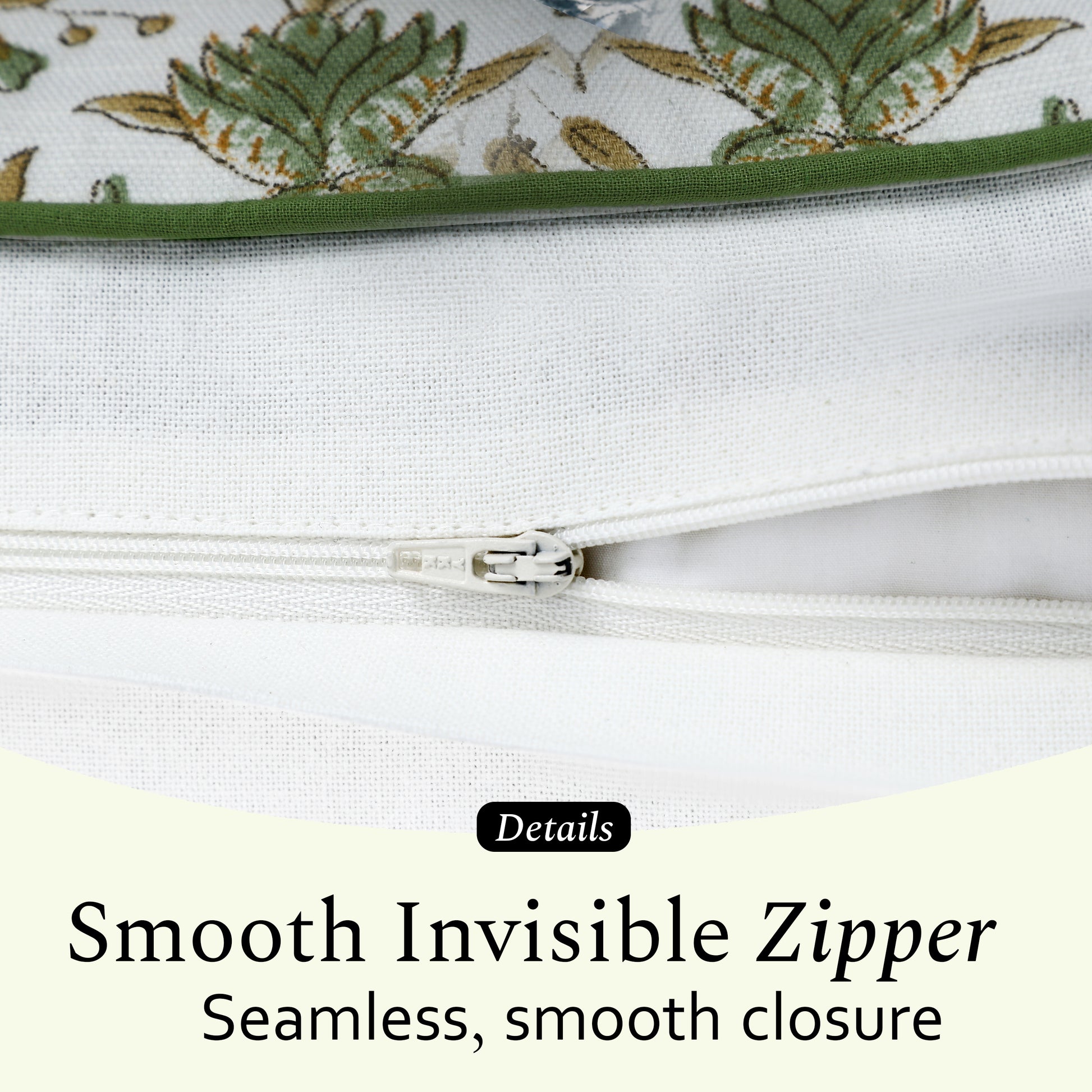 Boho Cotton Pillow Covers - Vintage Garden Green