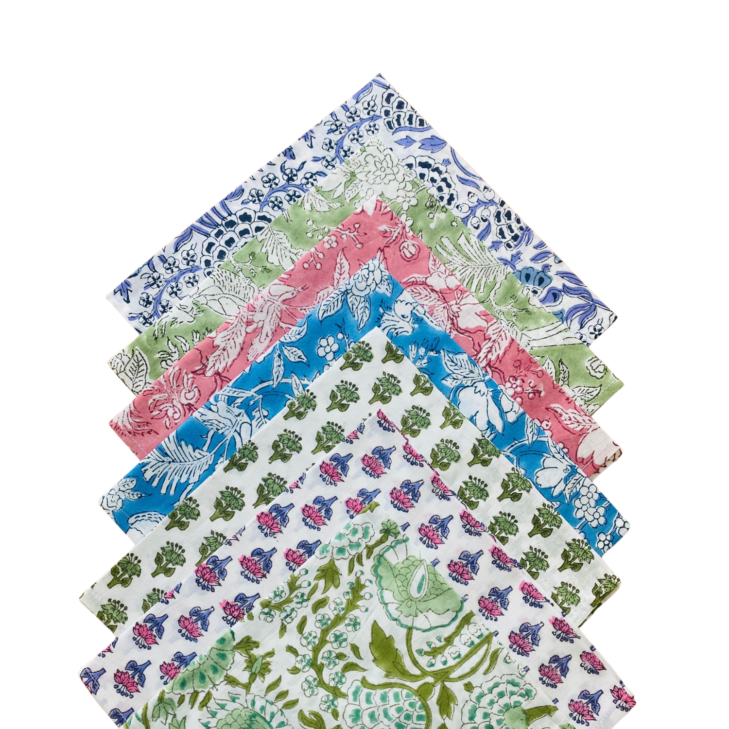 Cotton Cloth Napkins - Mixed Prints (Set of 6)