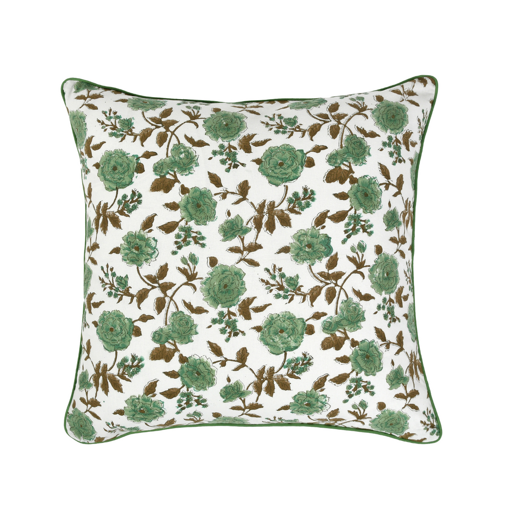 Piping Throw Pillow Covers - Fern Green (Set of 2)