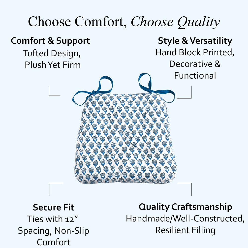 Chair Cushions - Apatite Blue
