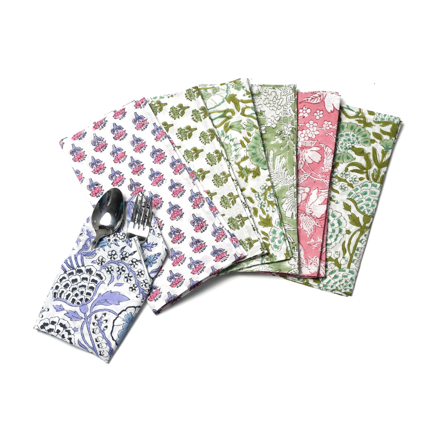 Cotton Cloth Napkins - Mixed Prints (Set of 6)