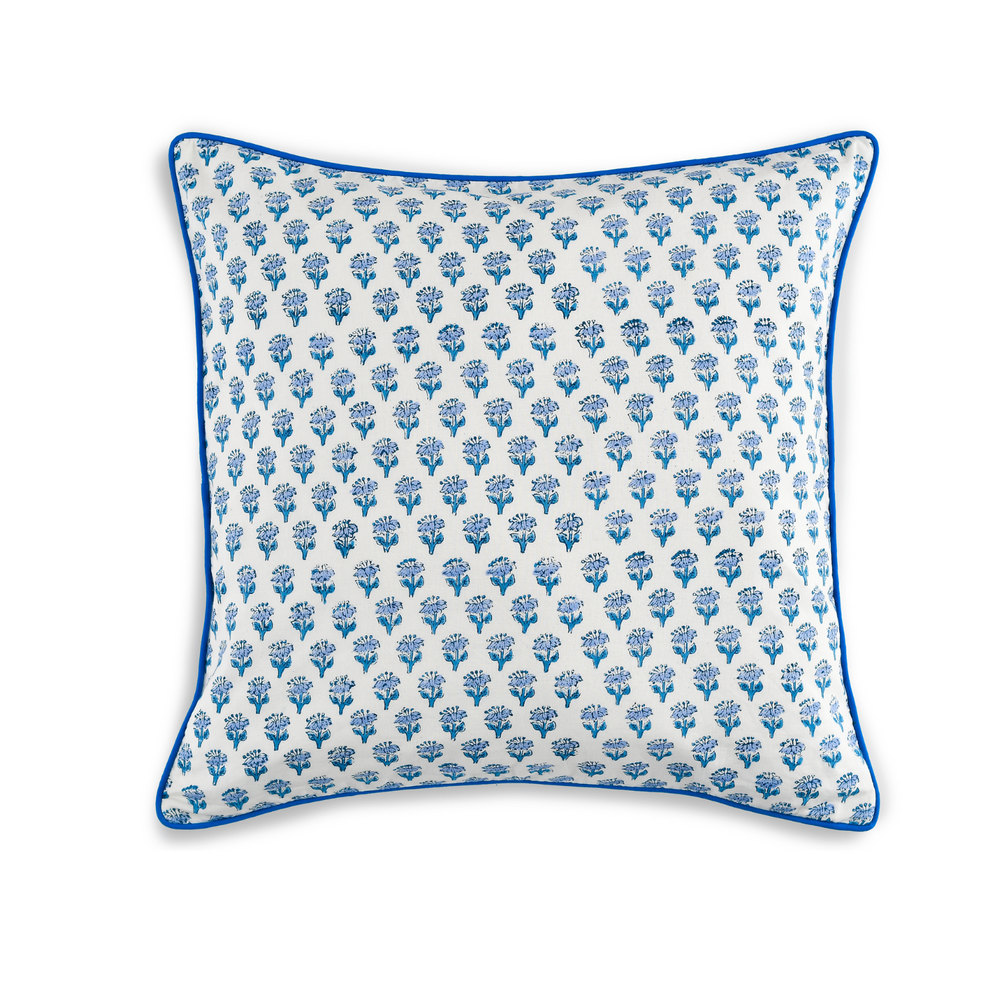 Piping Throw Pillow Covers - Apatite Blue (Set of 2)