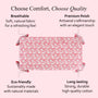 pink floral 100% cotton tablecloth