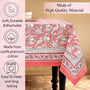 pink floral 100% cotton tablecloth