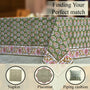 Jade Green Cotton Tablecloth on Family Dinner Table