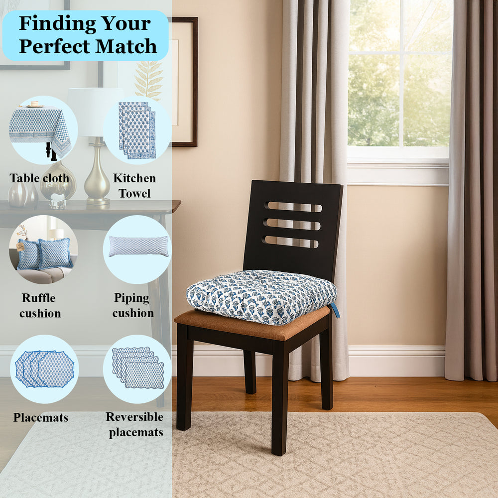 Chair Cushions - Apatite Blue