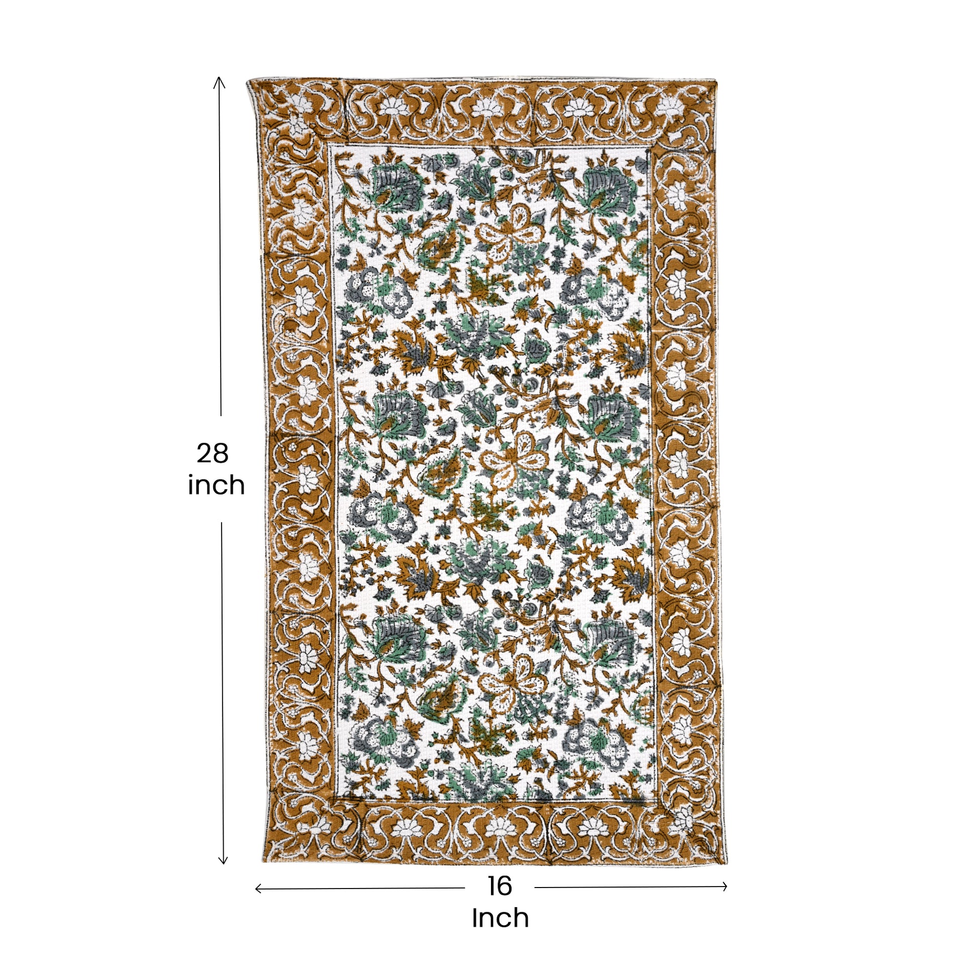 Hand Block Printed Waffle Kitchen Towels – Topaz Blue