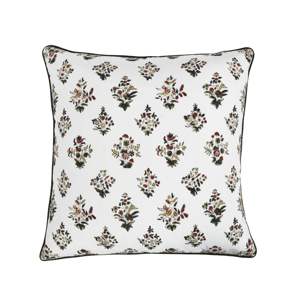 Piping Throw Pillow Covers - Forest Green (Set of 2)