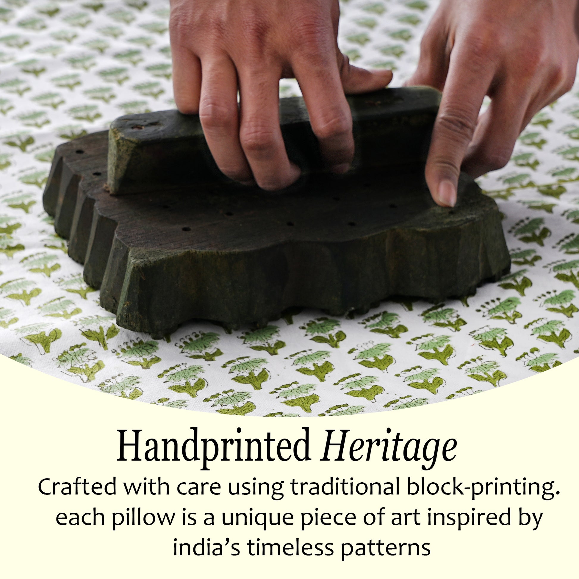 Cotton Piping Sham Cover - Emerald Green