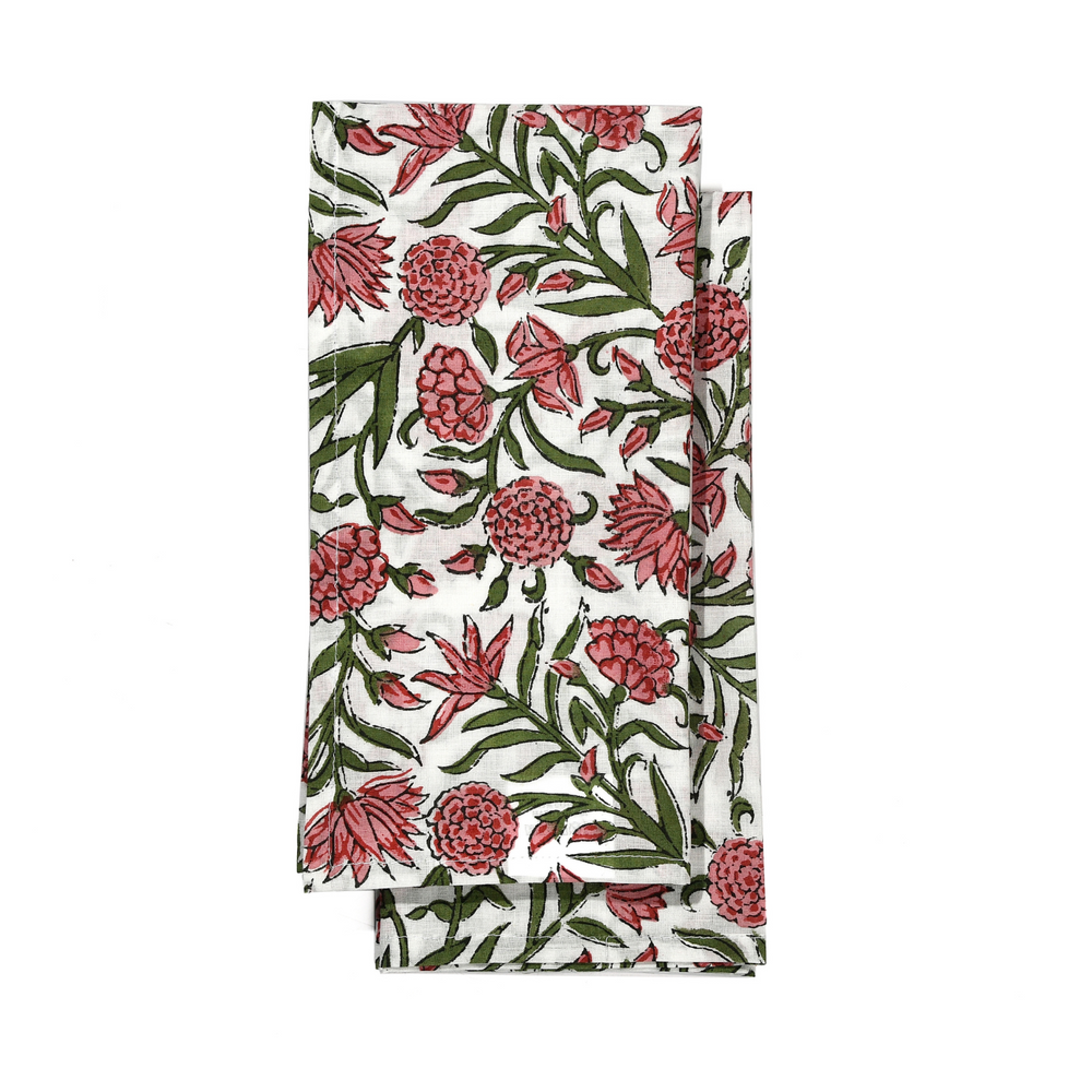 Cotton Cloth Napkins - Red Garnet